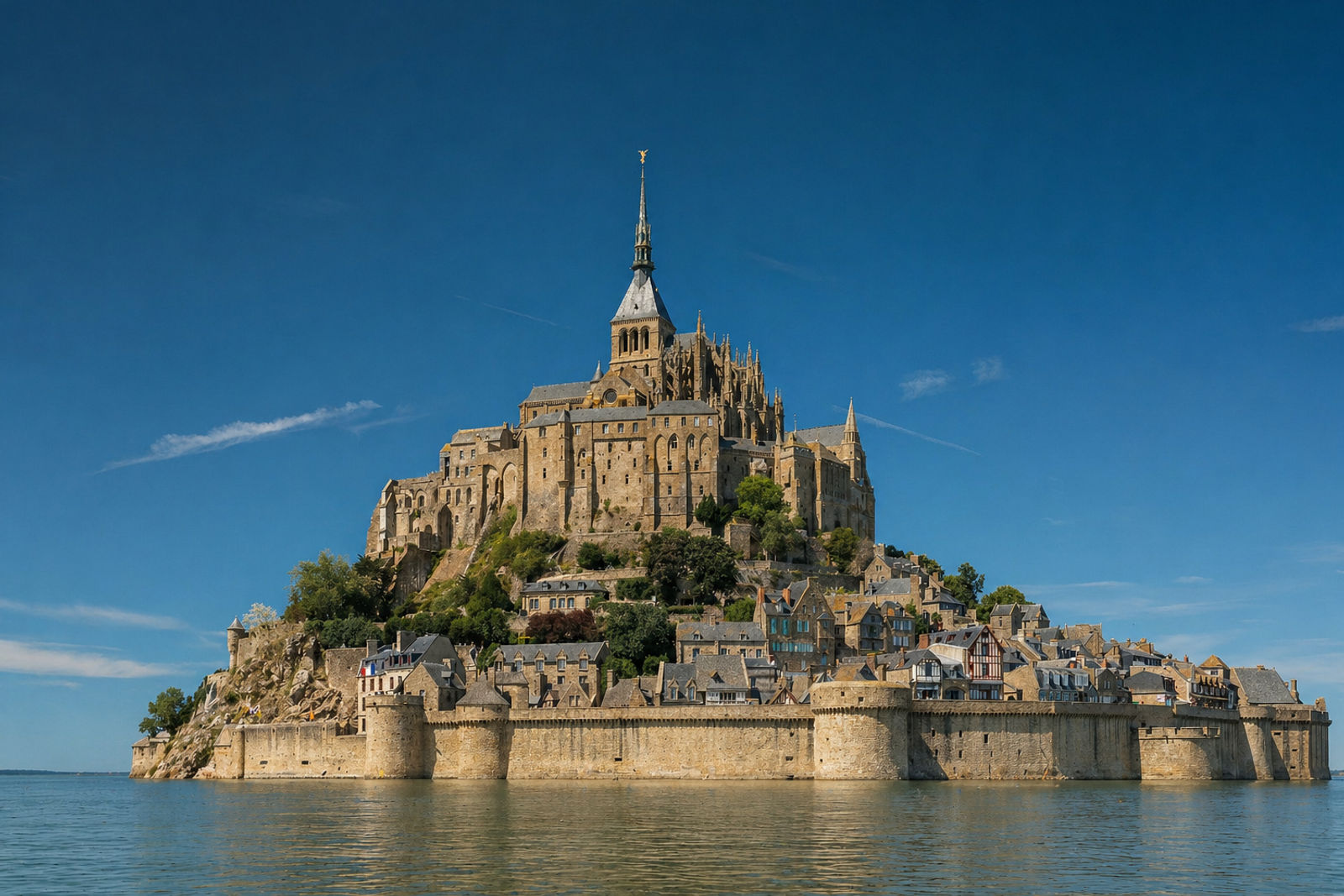 The Mont-Saint-Michel, twenty minutes from the manor. — Le Manoir Ducey