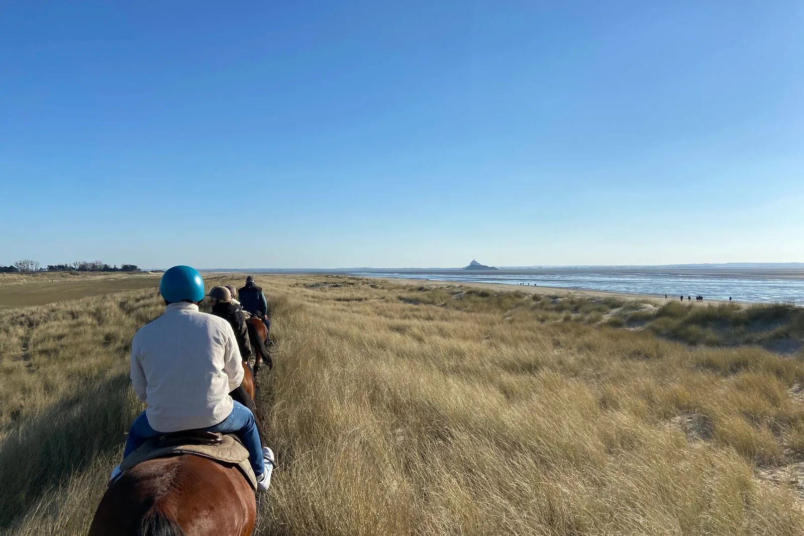 Balade à cheval dans la baie du Mont-Saint-Michel